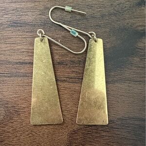 Madewell Gold Triangle Earrings